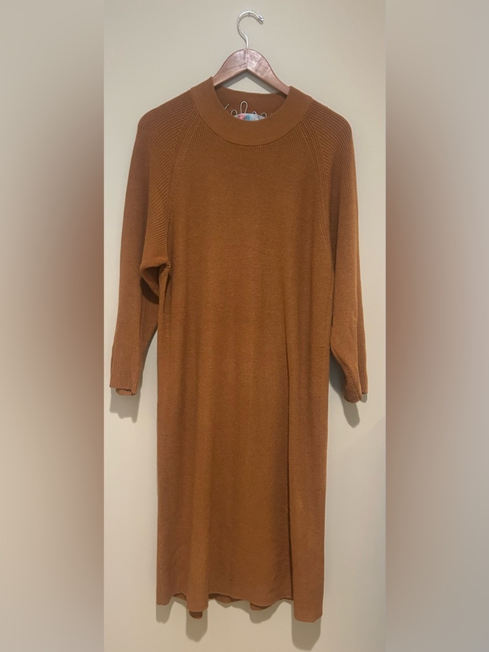 Free People Beach Women’s Rust Sweater Dress Oversized Size Small